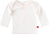 Little Label Shirt lange mouw – off white met roze ankertjes