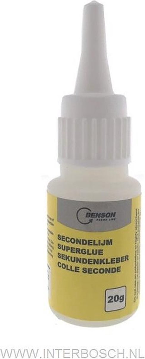 Benson Secondelijm - 20 gram - Cyanoacrylaat - Flacon