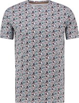 T-shirt Ronde Hals Bloemenprint Navy (MU13-0002 - IndigoFloral)