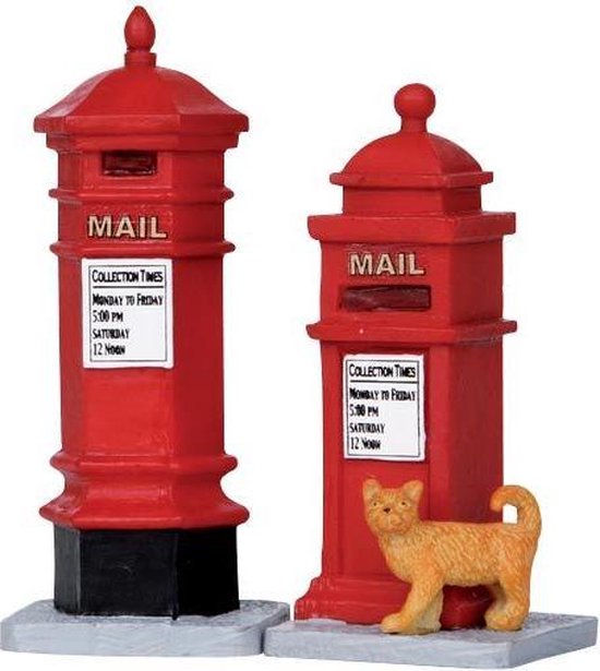 Lemax - Victorian Mailboxes -  Set Of 2 - Kersthuisjes & Kerstdorpen