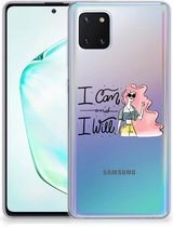 Geschikt voor Samsung Galaxy Note 10 Lite Telefoonhoesje met Naam i Can