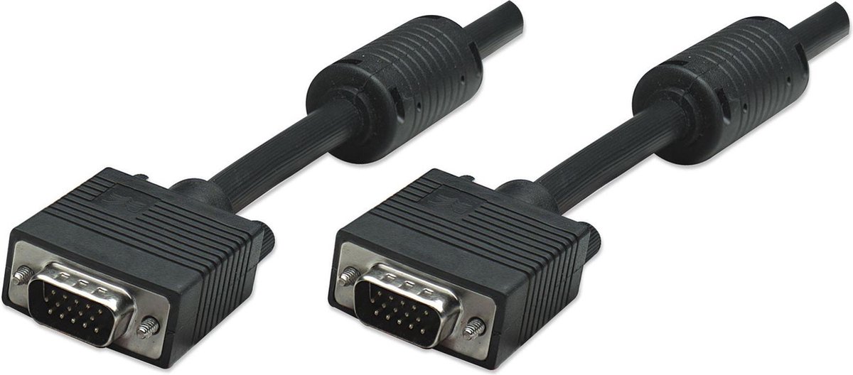cable MANHATTAN Monitor SVGA St. > St. 7,5 m Ferritkernen [bk]
