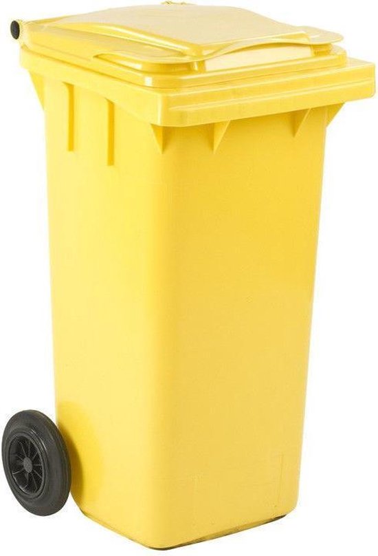 Conteneur - Poubelle à déchets ESE - 2 roues - 120L Jaune