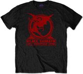 Black Sabbath - Europe '75 Heren T-shirt - M - Zwart