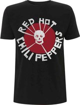 Red Hot Chili Peppers Heren Tshirt -L- Flea Skull Zwart