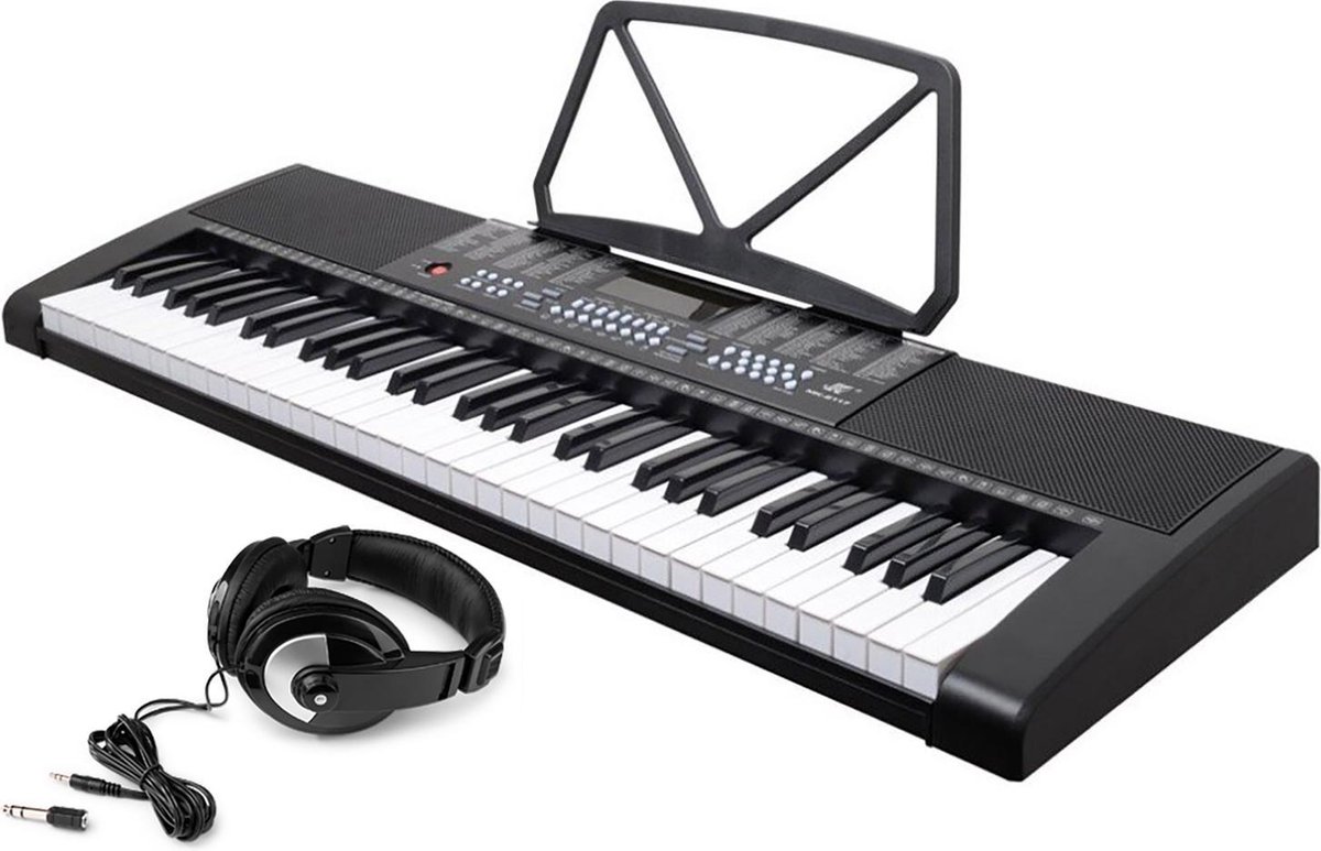 Keyboard MAX KB4 beginners keyboard piano met 61 toetsen