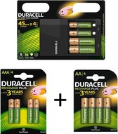Duracell CEF 14 Hi-Speed Batterij Oplader Inclusief 6 Duracell AA 1300mah en  6 AAA 750 mah