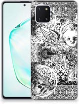 Silicone Back Case Geschikt voor Samsung Galaxy Note 10 Lite Skulls Angel