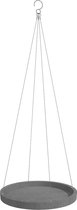 Ecopots Hanging Saucer - Grey - Ø36 x H3 cm - Ronde grijze onderschotel voor hangpotten