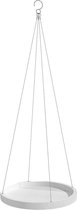 Ecopots Hanging Saucer - White Grey - Ø36 x H3 cm - Ronde witgrijze onderschotel voor hangpotten