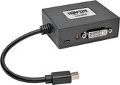 Tripp-Lite B155-002-DVI-V2 2-Port Mini DisplayPort 1.2 to DVI Multi-Stream Transport (MST) Hub, 1920 x 1080 (1080p), TAA TrippLite