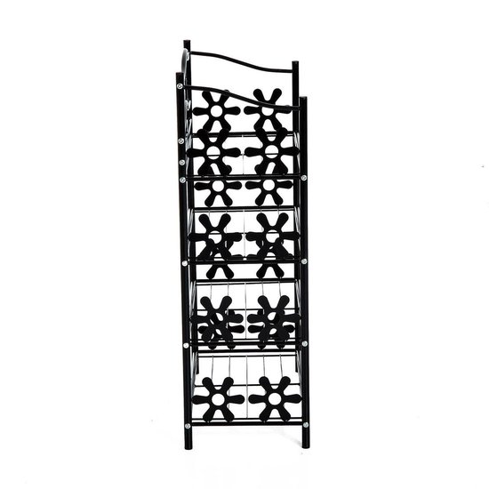 Relaxdays plantenrek hoek, 4 etages, voor binnen & buiten, metaal, HBD: 113,5 x 31 x 31 cm, decoratieve plantentrap, wit
