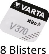 8 Stuks (8 Blisters a 1 st) Varta V370 Zilveroxide 1.55V niet-oplaadbare batterij