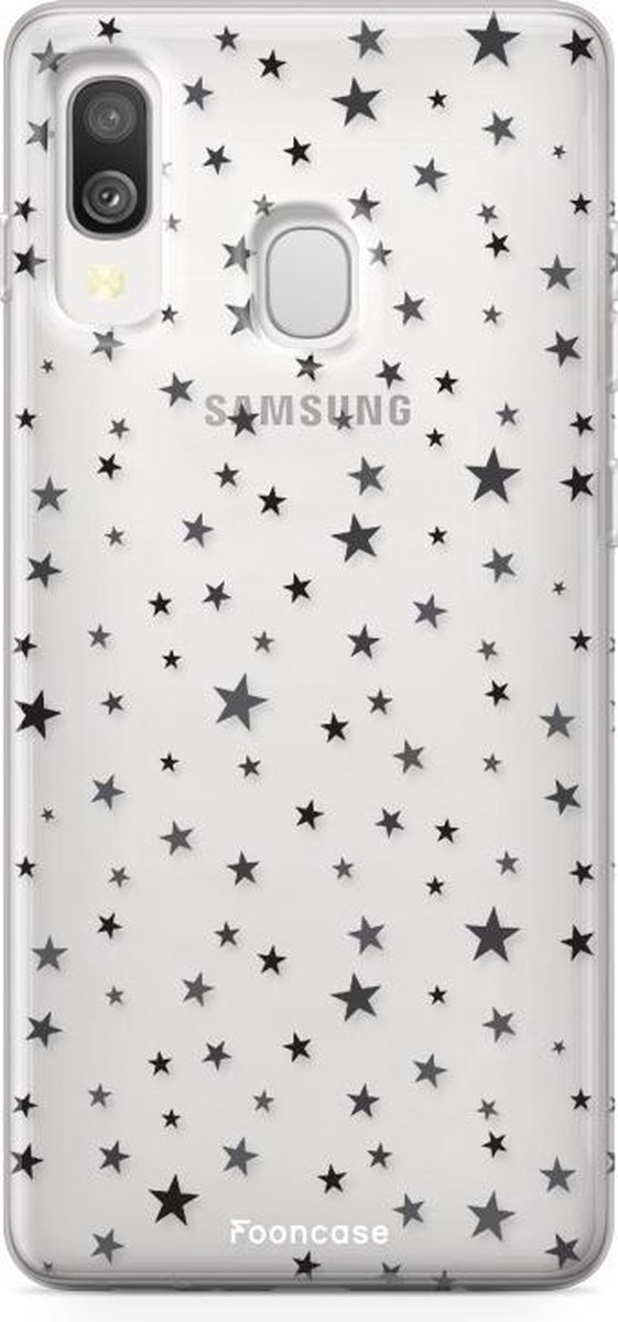 Samsung Galaxy A40 hoesje TPU Soft Case - Back Cover - Stars / Sterretjes