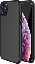 Luxe Back cover voor Apple iPhone 11 Pro - Zwart - TPU Case - Siliconen Hoesje