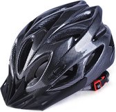 Fietshelm - Zwart Carbon - Mountainbike - Wielrennen - Helm Maat M/L - 57 tot 63 cm - Unisex