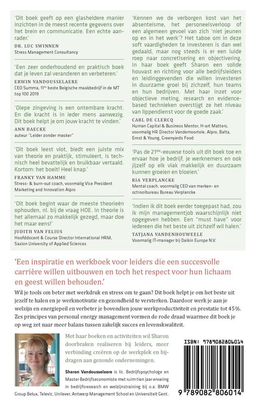 Persoonlijk leiderschap. Meer productiviteit in zes stappen met personal energy management.