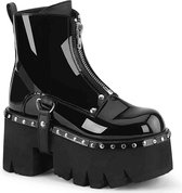 Demonia Enkellaars -37 Shoes- ASHES-100 Zwart