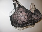 ABC Prothese bh 'Princess Lace' zwart - mt D85