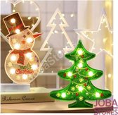 Diamond Painting Kerst Lampen Set (Kerstboom & Sneeuwpop)
