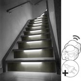 Trapverlichting Led strip Helder Wit – Complete set met sensoren 50 CM 12 treden