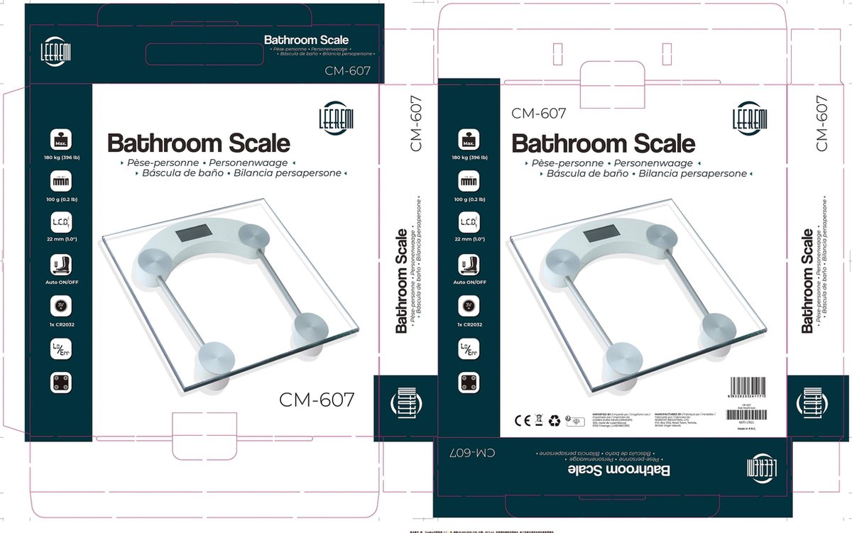 Weegschaal-Personenweegschaal - LCD scherm