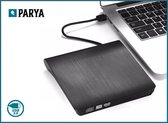 Parya - Plug & Play Externe CD/DVD Combo Drive Speler Reader - USB 3.0 CD-Rom Disk Lezer & Brander