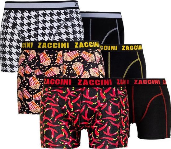 Zaccini 6-pack boxershorts - Multi print | bol.com