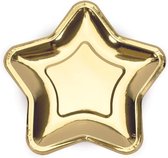 Partydeco - Borden Star Gold (6 stuks)