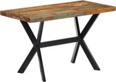 Eettafel Bruin Hout Antiek (Incl LW Klok) Rechthoekig - Dineertafel - Eet tafel - Eetkamertafel - Woonkamer tafel