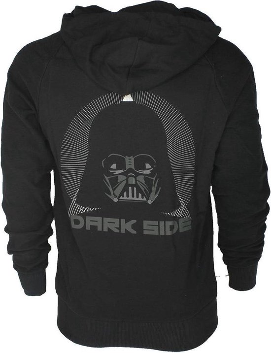 Star Wars - Hoodie Zwarte Darth Vader op Achterkant - S - Carnavalskleding