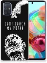 Silicone-hoesje Geschikt voor Geschikt voor Samsung Galaxy A71 Zombie