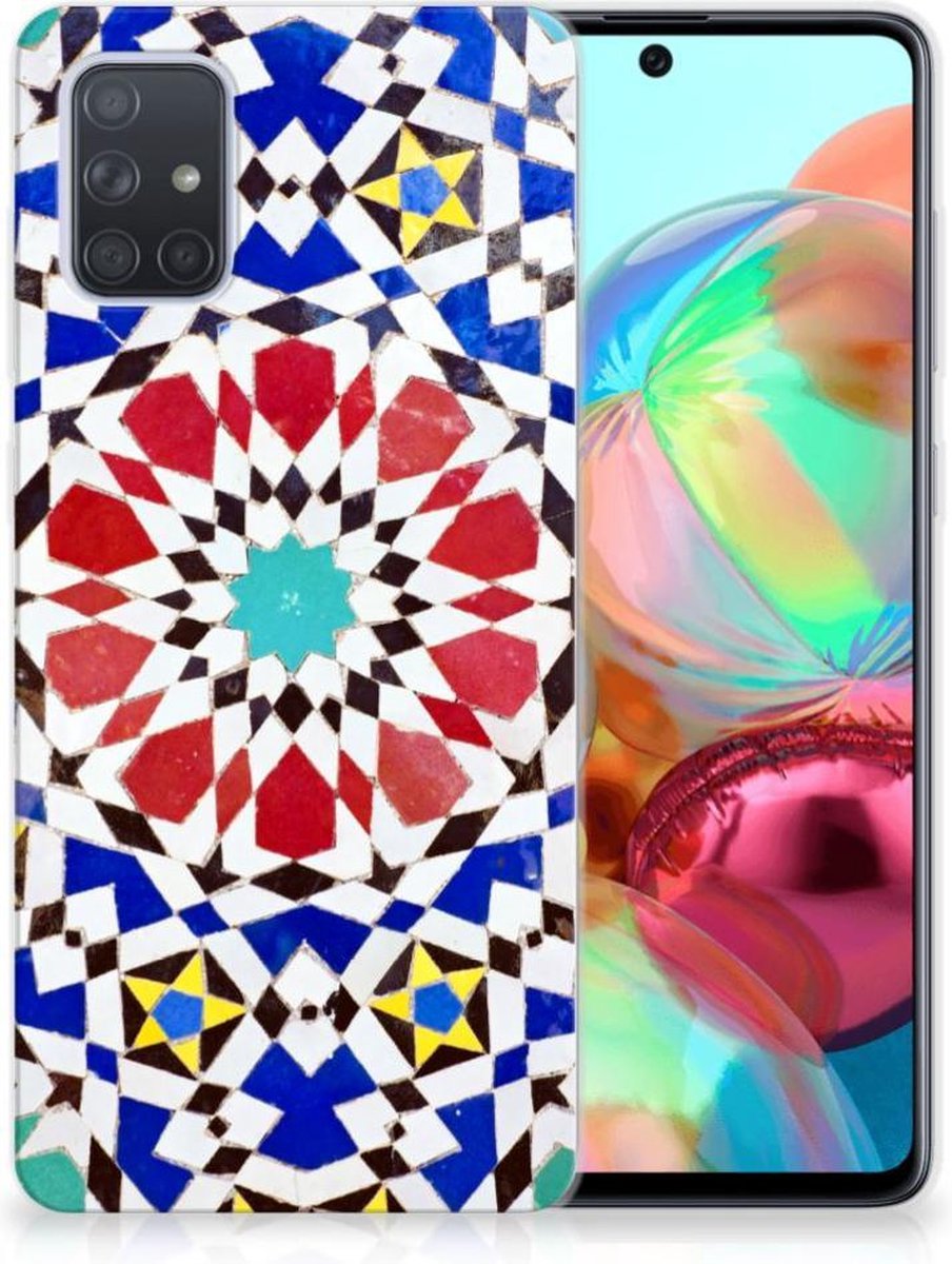 Samsung Galaxy A71 TPU Siliconen Hoesje Mozaïek