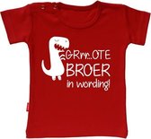 Babygoodies T-shirt Zwangerschapsaankondiging -Ik Word Grote Broer - Grote broer in wording (Rood 1-2j)