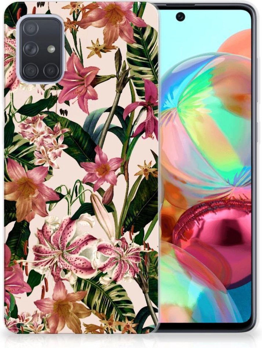 Samsung Galaxy A71 TPU Case Flowers