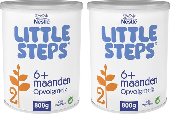 Nestlé Little Steps 2 - Flesvoeding Opvolgmelk Standaard 6+ maanden - 2x800g