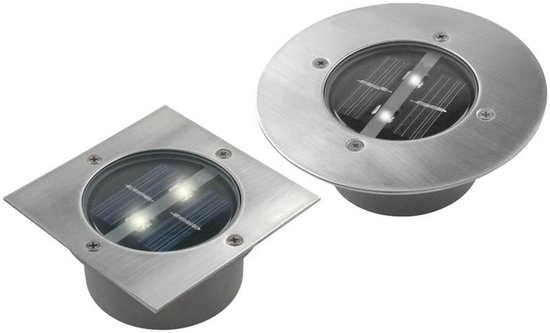Ranex Carlo Grondspot - 1 stuk - LED - IP67 - Solar - RVS | bol.com