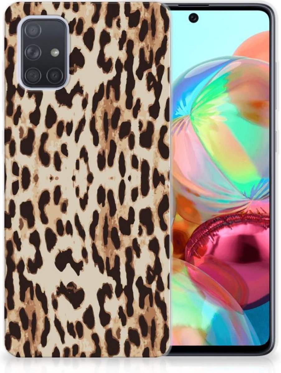 Samsung Galaxy A71 TPU Hoesje Leopard