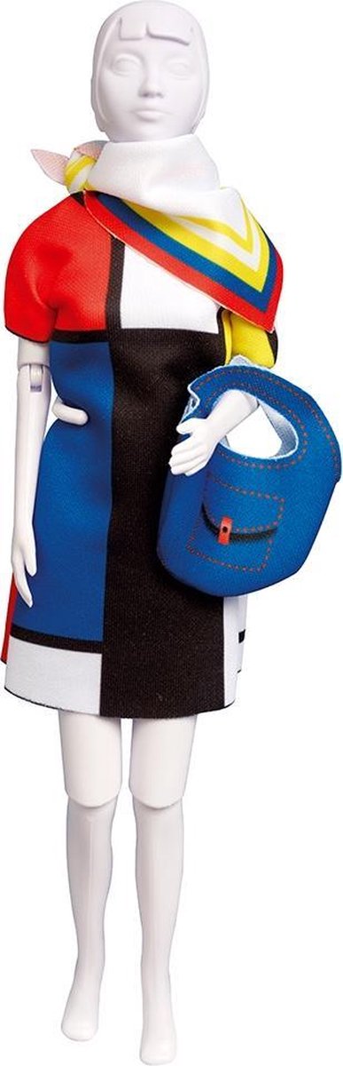 Dress Your Doll - Making Couture Outfit kit Twiggy Mondriaan - Voor pop van 29cm - PN-0164650
