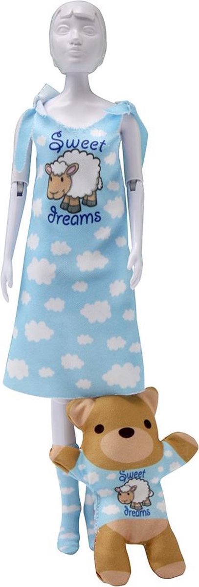 Dress Your Doll - Making Couture Outfit kit Sleepy Sweet Dreams - Voor pop van 29cm - PN-0164648