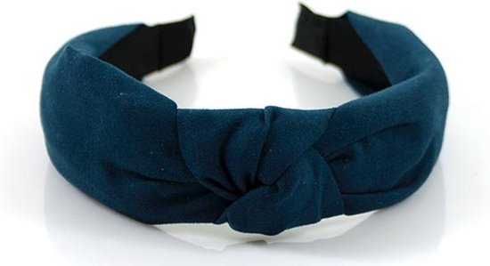 Haarband Donker blauw suedine diadeem | bol.com