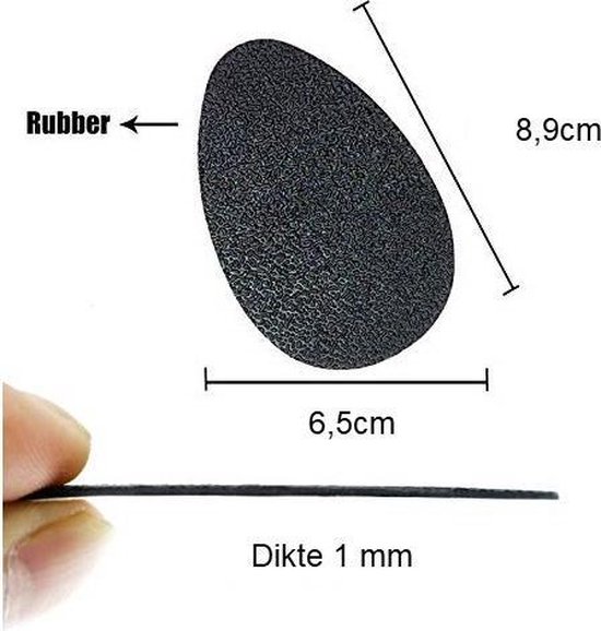 Antislipzoolpads, antislipzoolstickers, zelfklevende zool, bescherming voor schoenen met hoge hakken, 12 stuks, doorschijnend