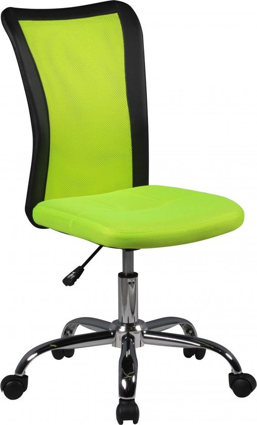 Chaise de bureau - Chaise haute - Réglable en hauteur - Maille - Vert