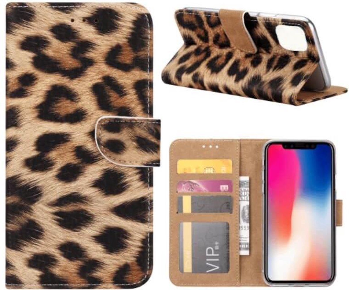 FONU Boekmodel Hoesje Luipaard iPhone 11 Pro Max