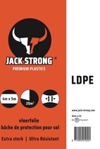 Afdekfolie/Vloerfolie LDPE Extra Strong,  4 x 5 M, 800 GR !