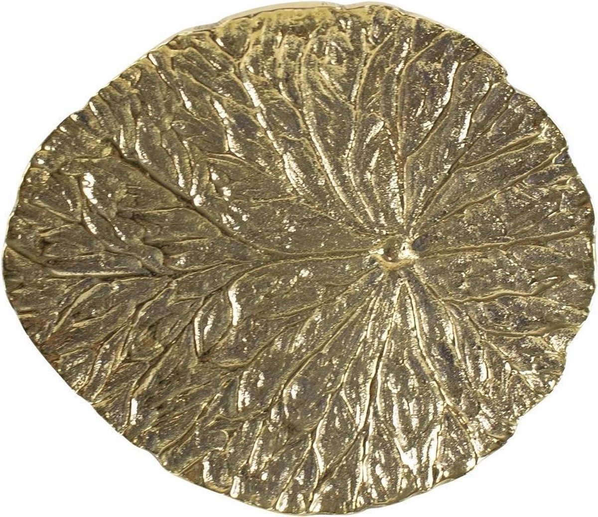 Goudkleurige Deurknop Blad (6 cm)