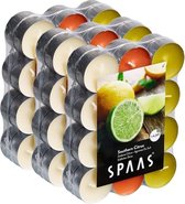 72x Geurtheelichtjes Southern Citrus 4,5 branduren - Geurkaarsen citrus geur - Waxinelichtjes - Anti-muggen citronella