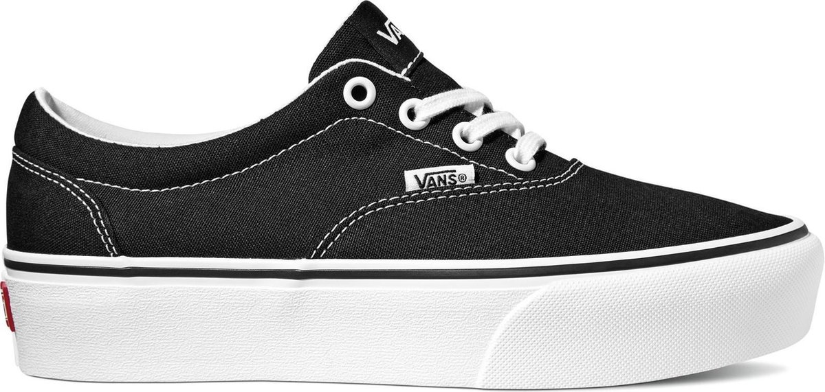 black and white vans canvas