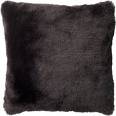 ZAYA - Kussenhoes unikleur Raven 45x45 cm - zwart