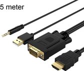 Orico VGA naar HDMI kabel met audio-ondersteuning - 1920x1080 @60Hz - 5M